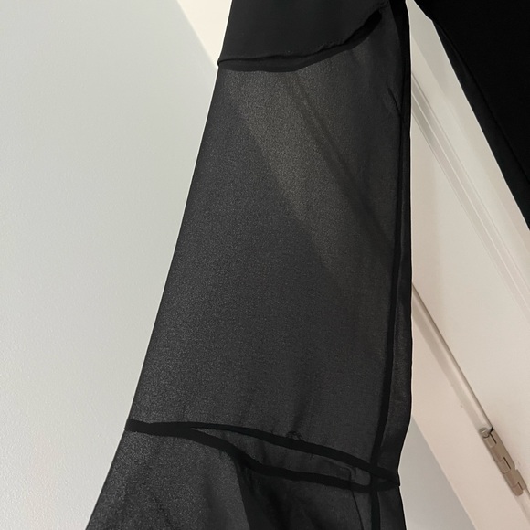 WHBM - Black Lace Top With Bell Sleeves - Size Medium - Picture 8 of 13